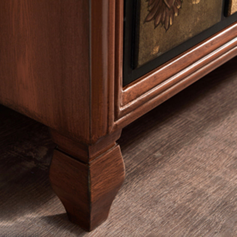 Mid-Century Rectangle Cabinet Standard Side Cabinet with Drawer