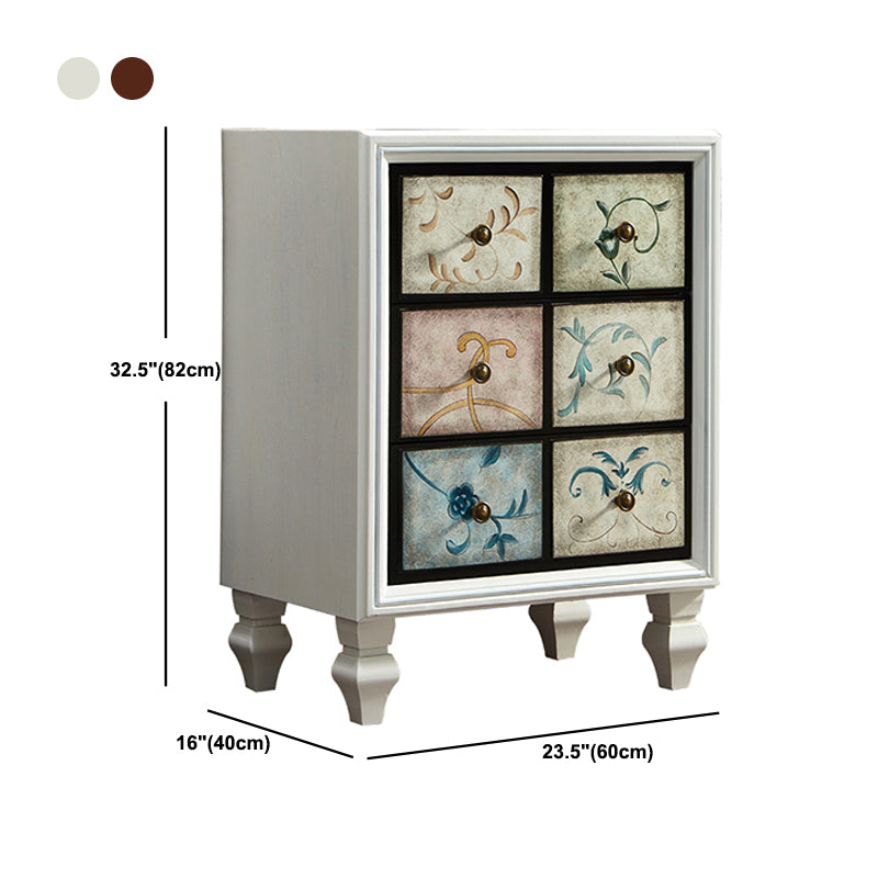 Mid-Century Rectangle Cabinet Standard Side Cabinet with Drawer
