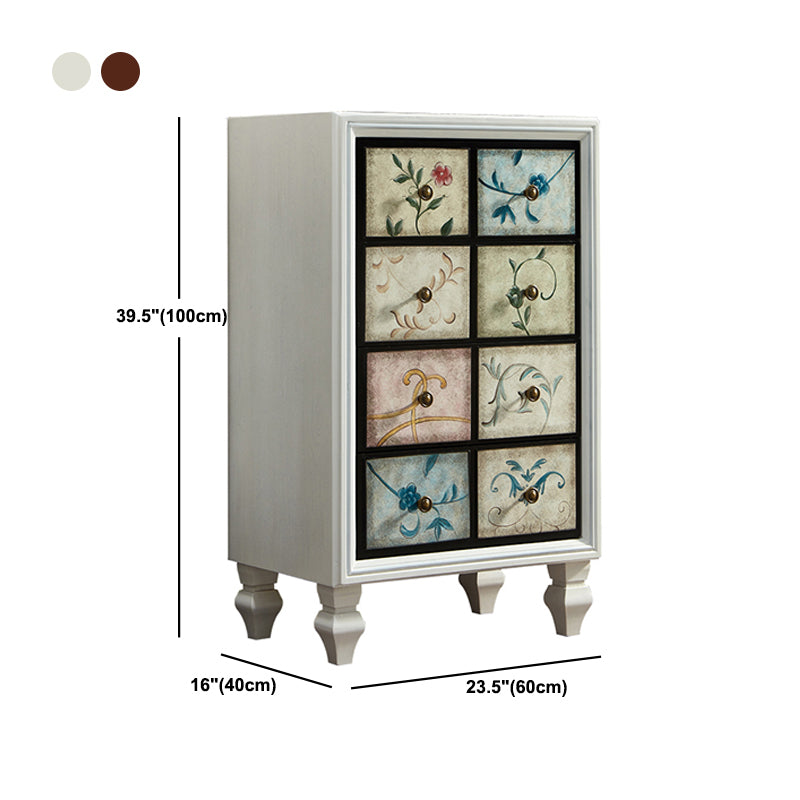 Mid-Century Rectangle Cabinet Standard Side Cabinet with Drawer