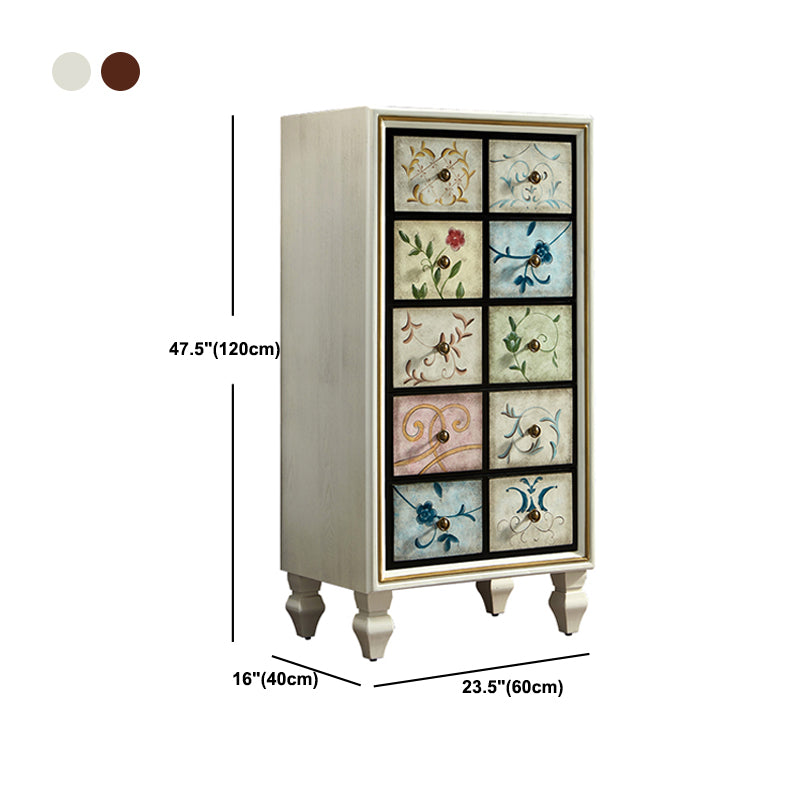Mid-Century Rectangle Cabinet Standard Side Cabinet with Drawer