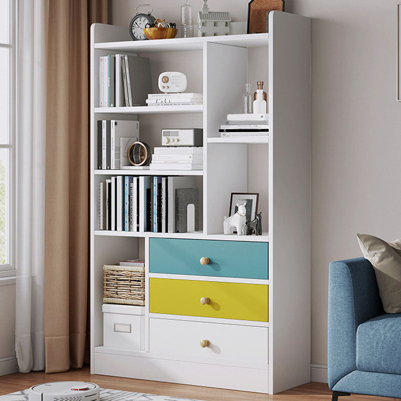 25" L X 9.5" W Engineered Wood Shelf Bookcase Standard Modern Vertical Book Shelf