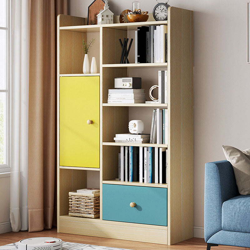 25" L X 9.5" W Engineered Wood Shelf Bookcase Standard Modern Vertical Book Shelf