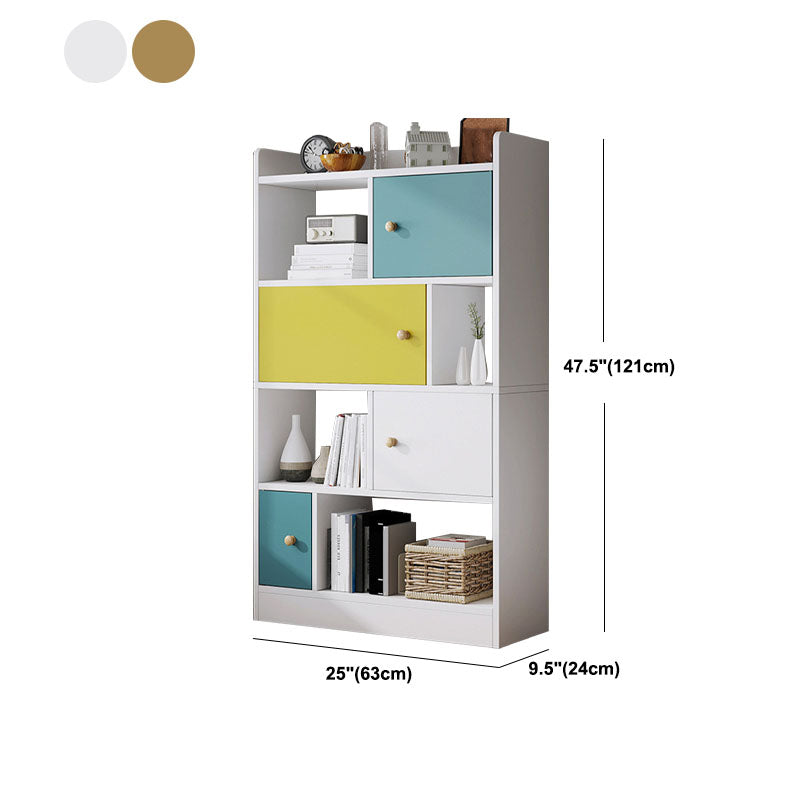 25" L X 9.5" W Engineered Wood Shelf Bookcase Standard Modern Vertical Book Shelf