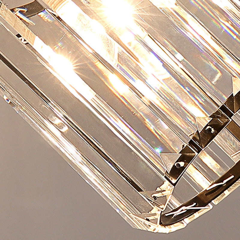 Crystal Geometric Flush Mount Light Modern Style 1 Light Flush Ceiling Light Fixtures