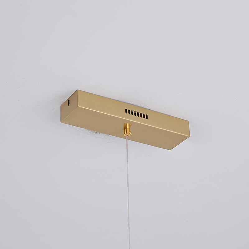Contemporary Style Linear Hanging Pendant Light Metal 1- Light Pendant Light Fixture