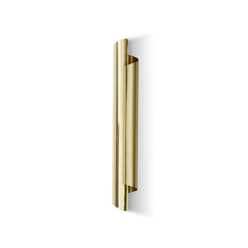Unique Shade Metal Wall Sconce Modern Style Single Light Wall Mount Lighting in Gold