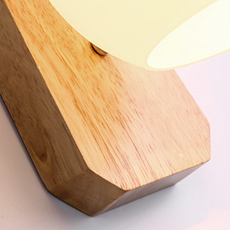Modern Style Orb Wall Light Sconces Wood 1 Light Wall Lighting Ideas