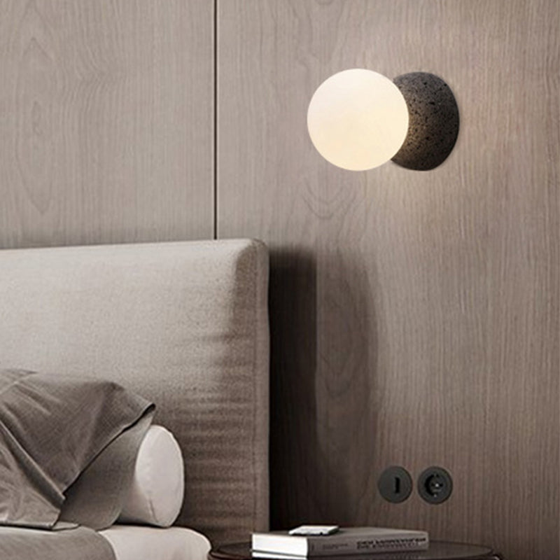 Modern Style Sphere Wall Light Sconces Glass 1 Light Wall Lighting Ideas