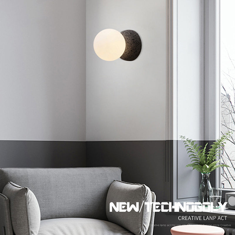 Modern Style Sphere Wall Light Sconces Glass 1 Light Wall Lighting Ideas