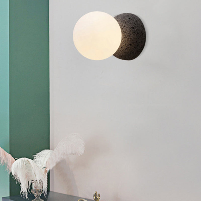 Modern Style Sphere Wall Light Sconces Glass 1 Light Wall Lighting Ideas