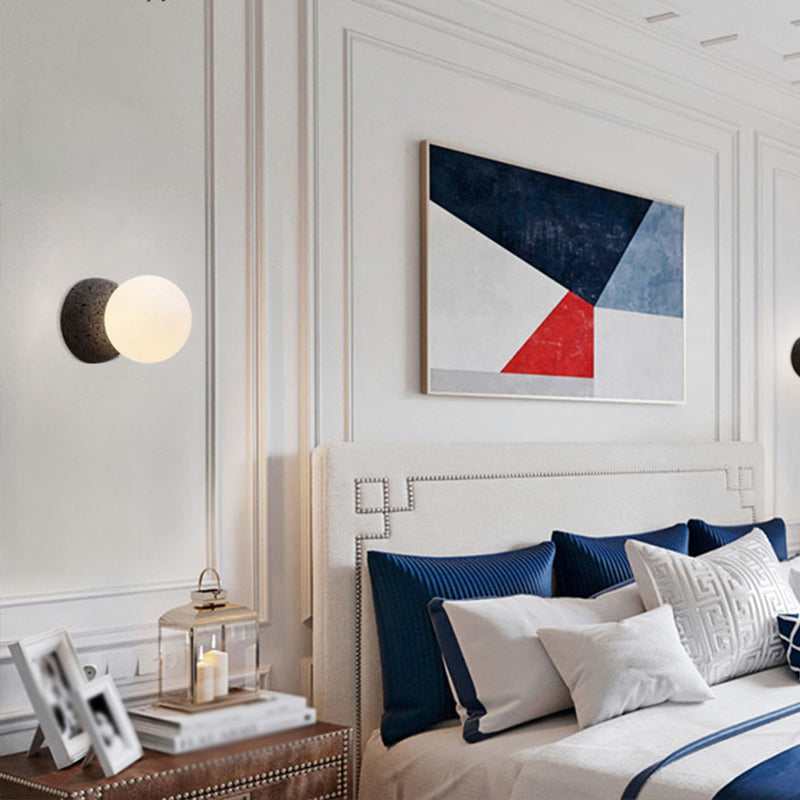 Modern Style Sphere Wall Light Sconces Glass 1 Light Wall Lighting Ideas