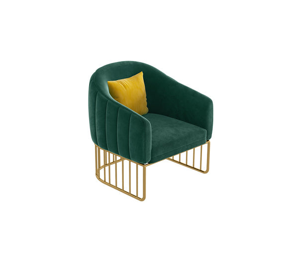 25.59" W x 29.52" H Velvet Tuxedo Arm Sofa Sofa with Tight Back