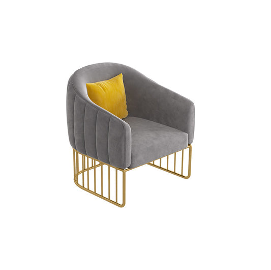 25.59" W x 29.52" H Velvet Tuxedo Arm Sofa Sofa with Tight Back