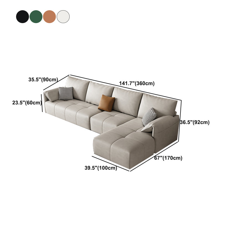 Contemporary Pillow Top Arm Faux Leather Living Room Pillows Sofa Bed