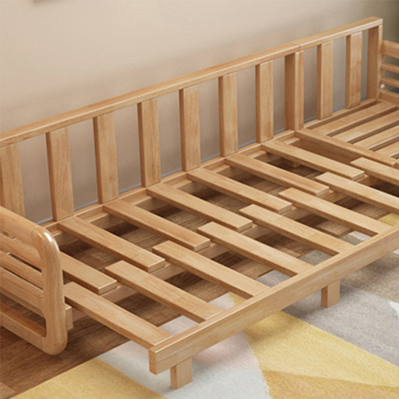 Nordic Fabric Living Room Sofa Chaise Square Arm Cushions Sofa Bed