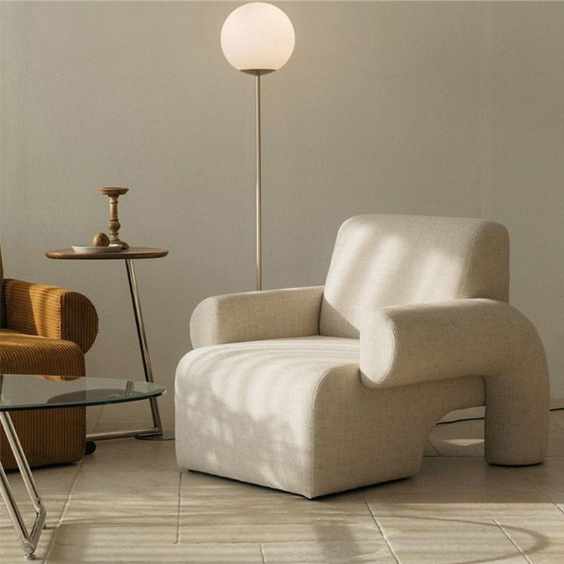 Nordic Arms Included Round Arms Tight Back Living Room Accent Armchair
