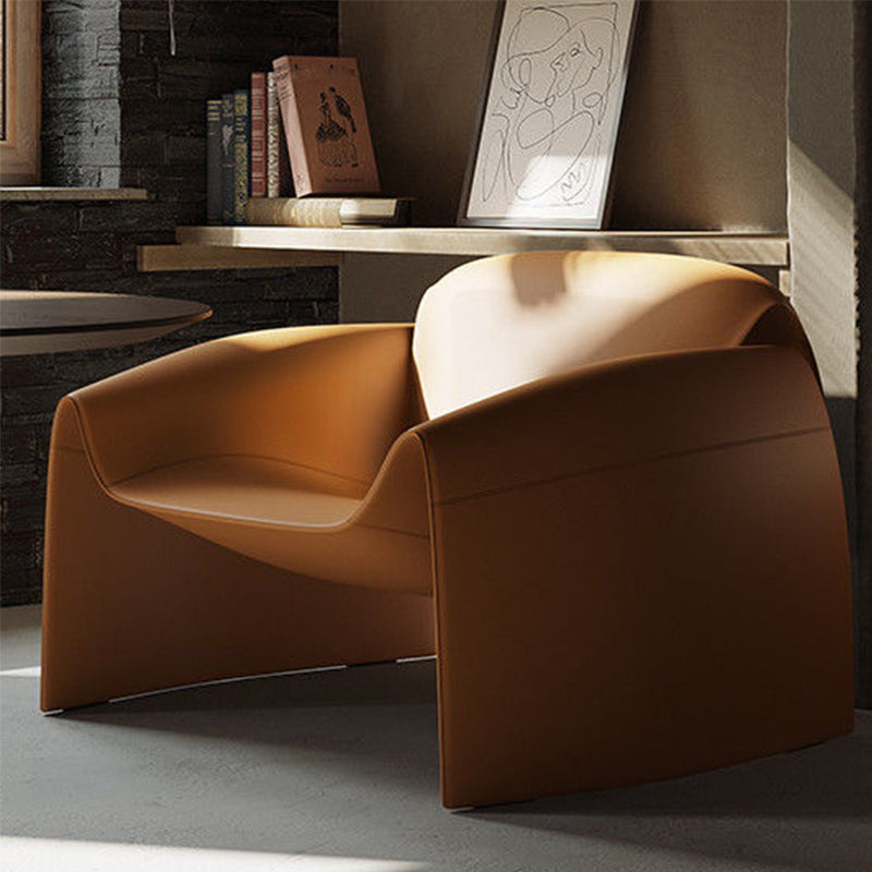 32.68" Wide Contemporary Style Single Sofa Chair Leather Arm Chair