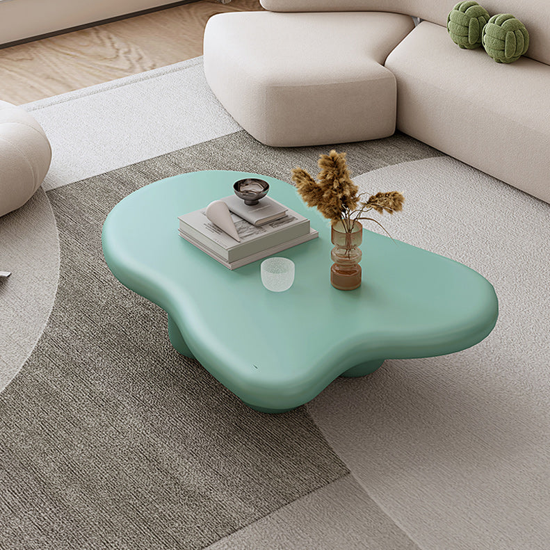 Scandinavian Free Form Coffee Table 3 Legs Wooden Cocktail Table for Living Room