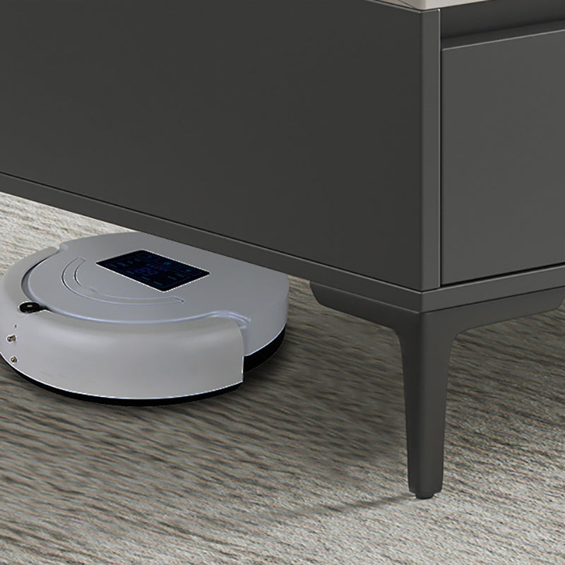 Glam 4 Legs Coffee Table Artificial Panel Rectangular Home Cocktail Table