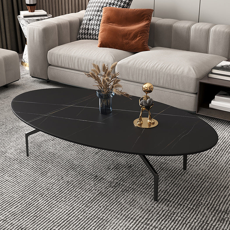 Glam Slate Coffee Cocktail Table 4 Legs Cocktail Table for Living Room