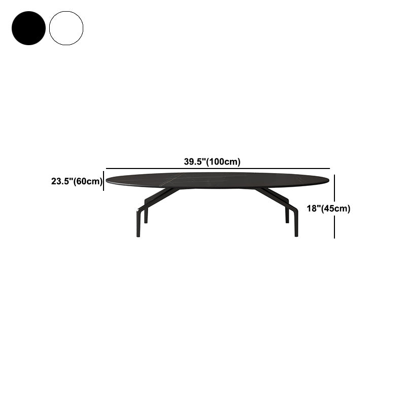 Glam Slate Coffee Cocktail Table 4 Legs Cocktail Table for Living Room