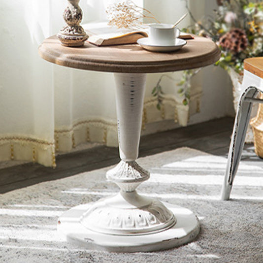 French Country Distressed Cocktail Table Wooden Coffee Cocktail Table for Home