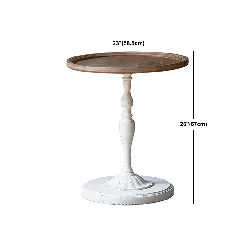 French Country Distressed Cocktail Table Wooden Coffee Cocktail Table for Home