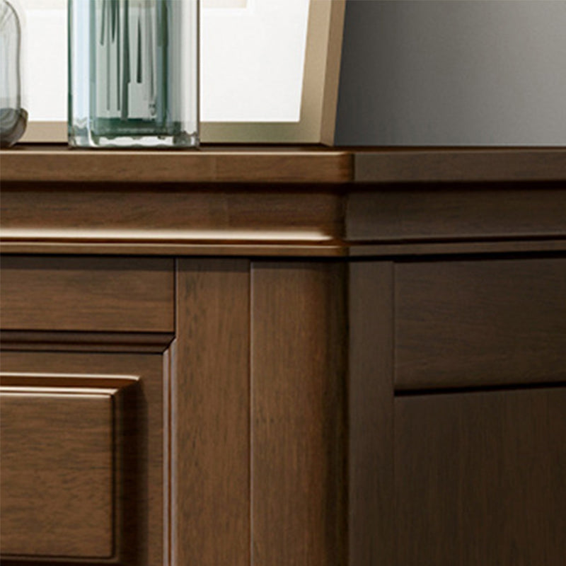 Modern Rectangle Side Cabinet Wood Knobs Cabinet with Drawer