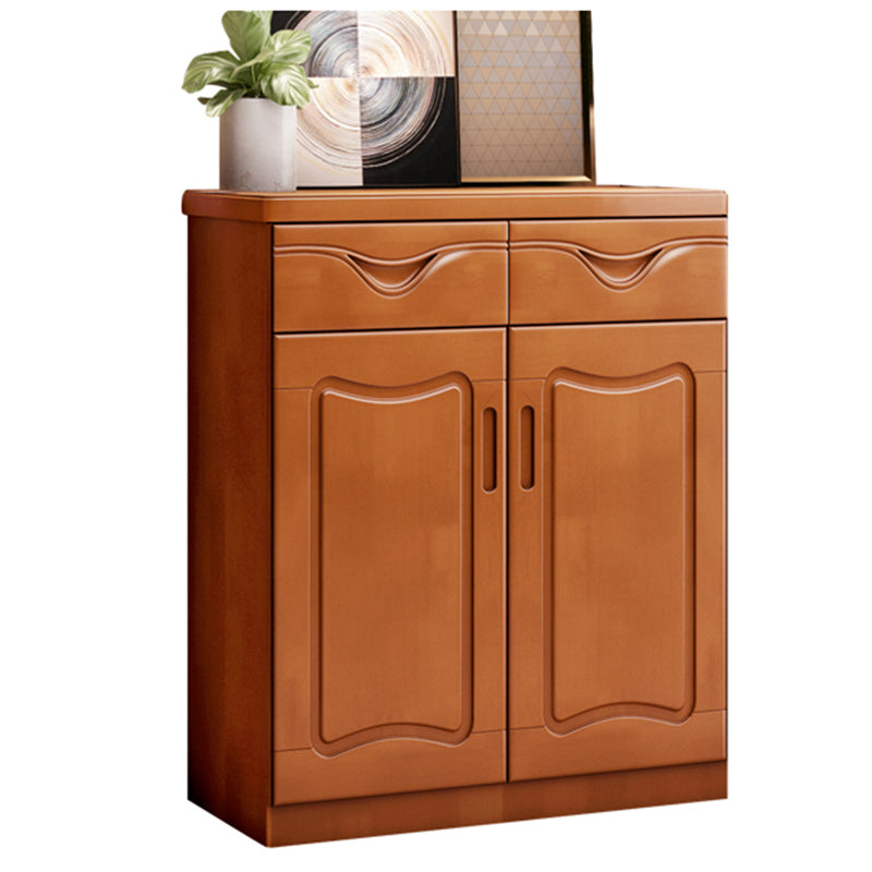 Modern Wood Accent Cabinet Standard Bar Pulls Cabinet with Drawer