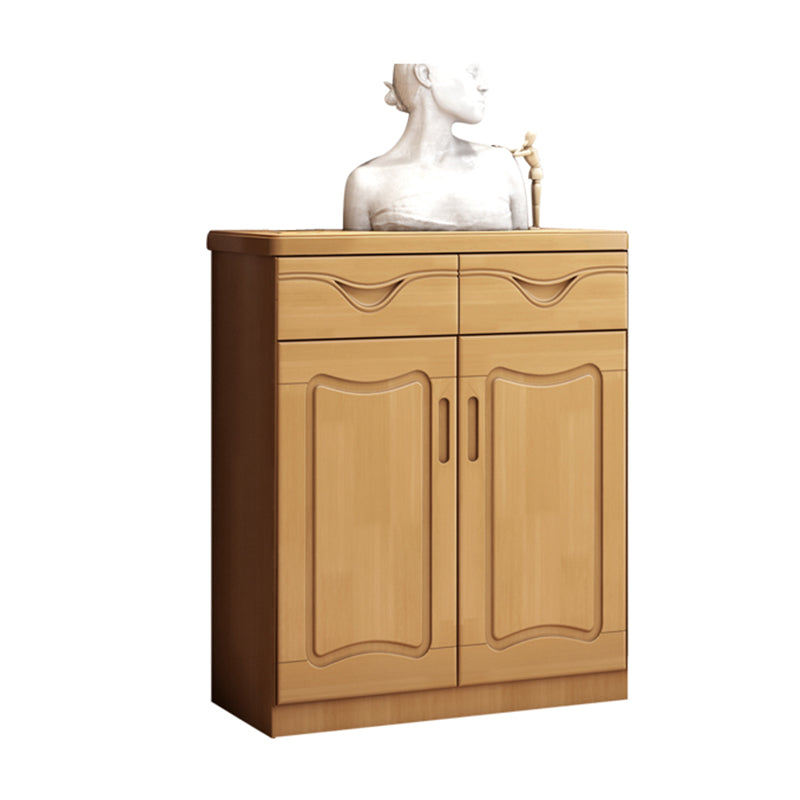 Modern Wood Accent Cabinet Standard Bar Pulls Cabinet with Drawer