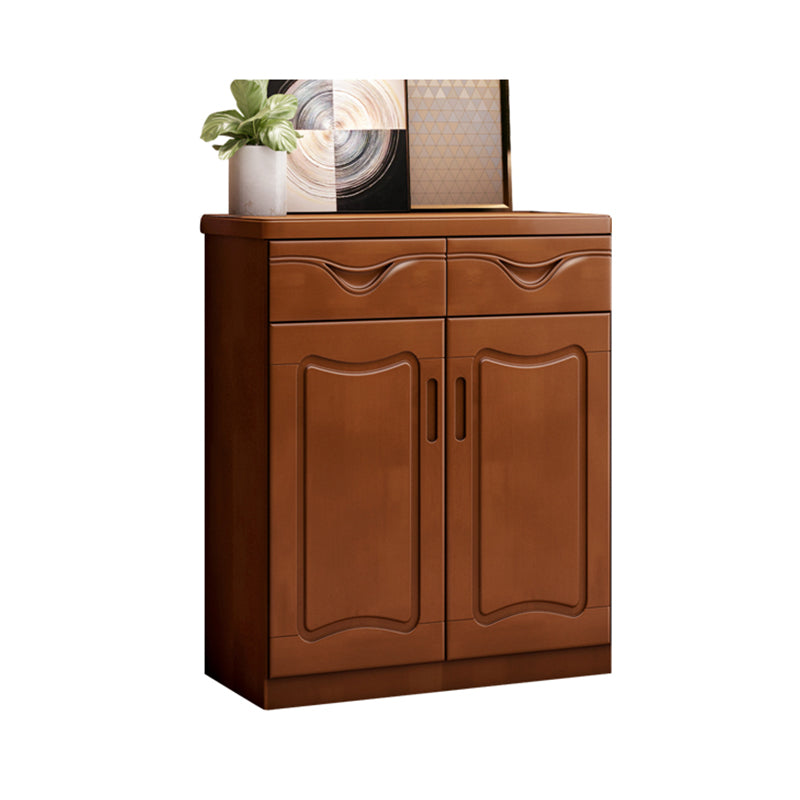 Modern Wood Accent Cabinet Standard Bar Pulls Cabinet with Drawer