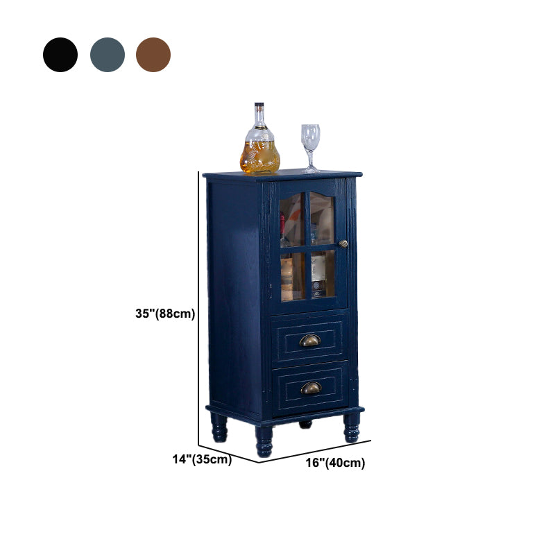 Wood Modern Cabinet Rectangular Minimalist Side Cabinet with Drawer