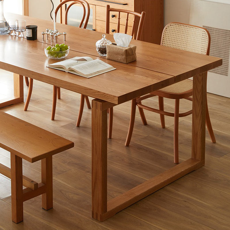 Simplicity Style Dining Room Table Brown Table for Home Kitchen