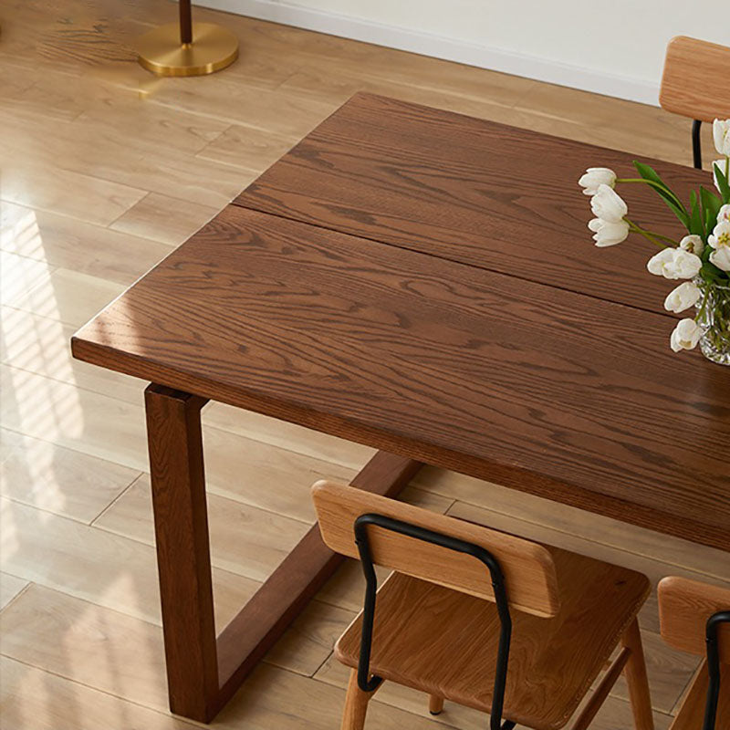 Simplicity Style Dining Room Table Brown Table for Home Kitchen