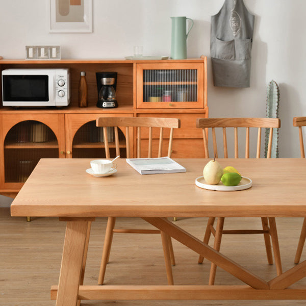 Simplicity Style Dining Table Solid Wood Table for Home and Kitchen