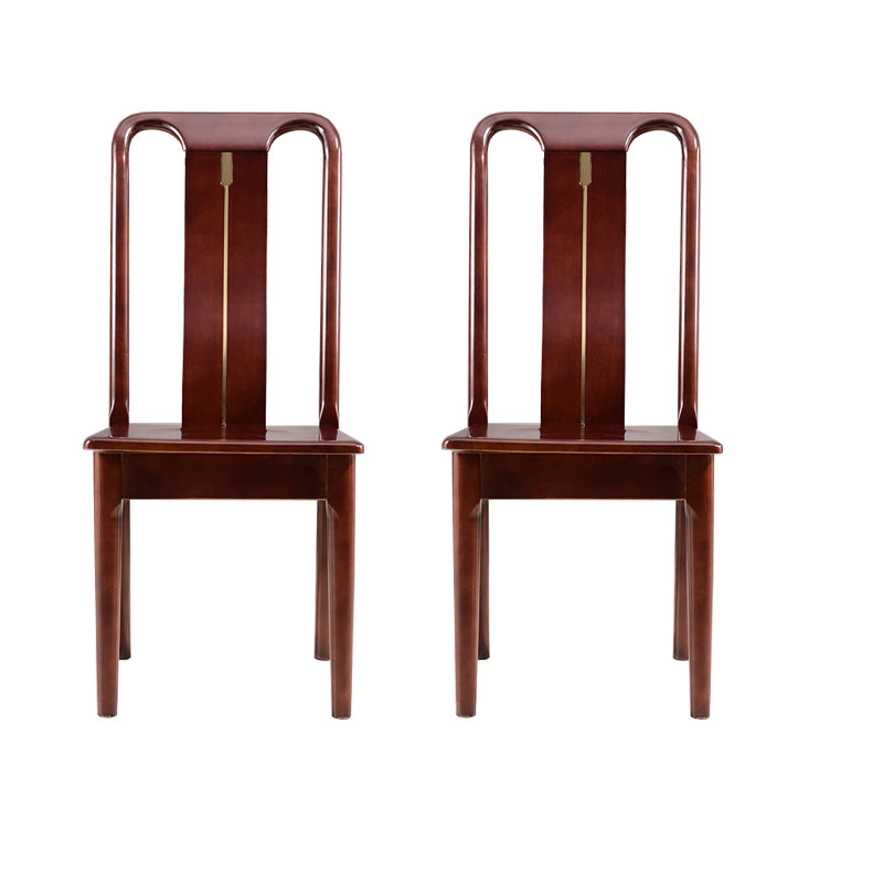 Solid Wood Traditional Dining Chair Matte Finish Side Chair for Home