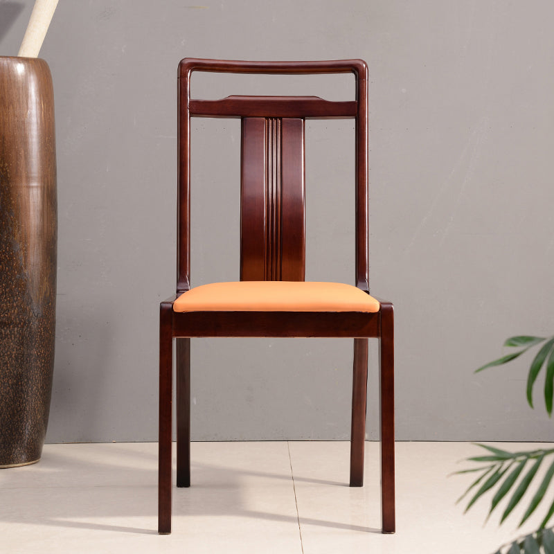 Solid Wood Traditional Dining Chair Matte Finish Side Chair for Home