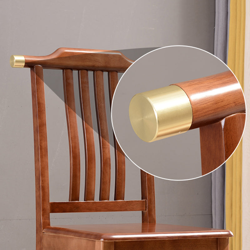 Solid Wood Traditional Dining Chair Matte Finish Side Chair for Home