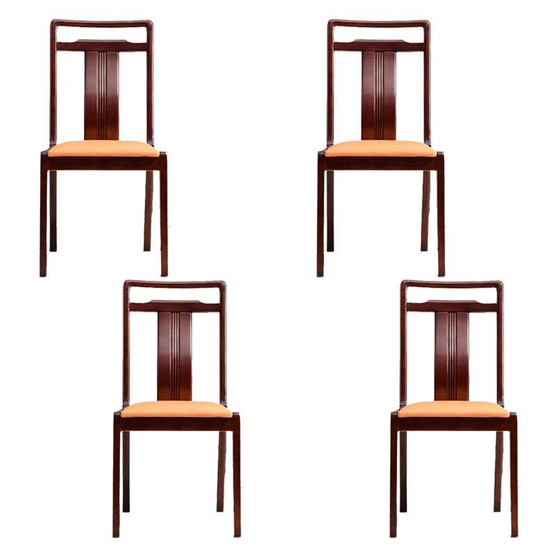 Solid Wood Traditional Dining Chair Matte Finish Side Chair for Home