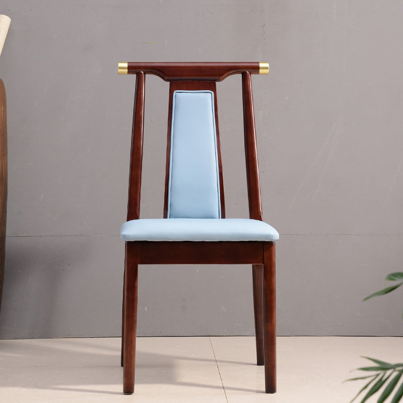 Solid Wood Traditional Dining Chair Matte Finish Side Chair for Home