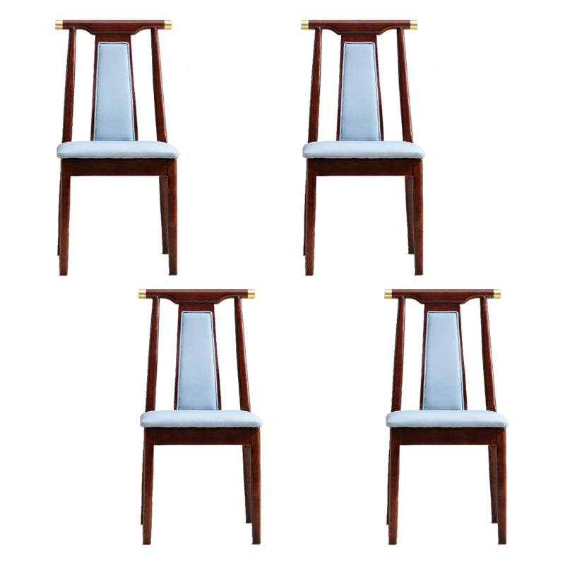 Solid Wood Traditional Dining Chair Matte Finish Side Chair for Home