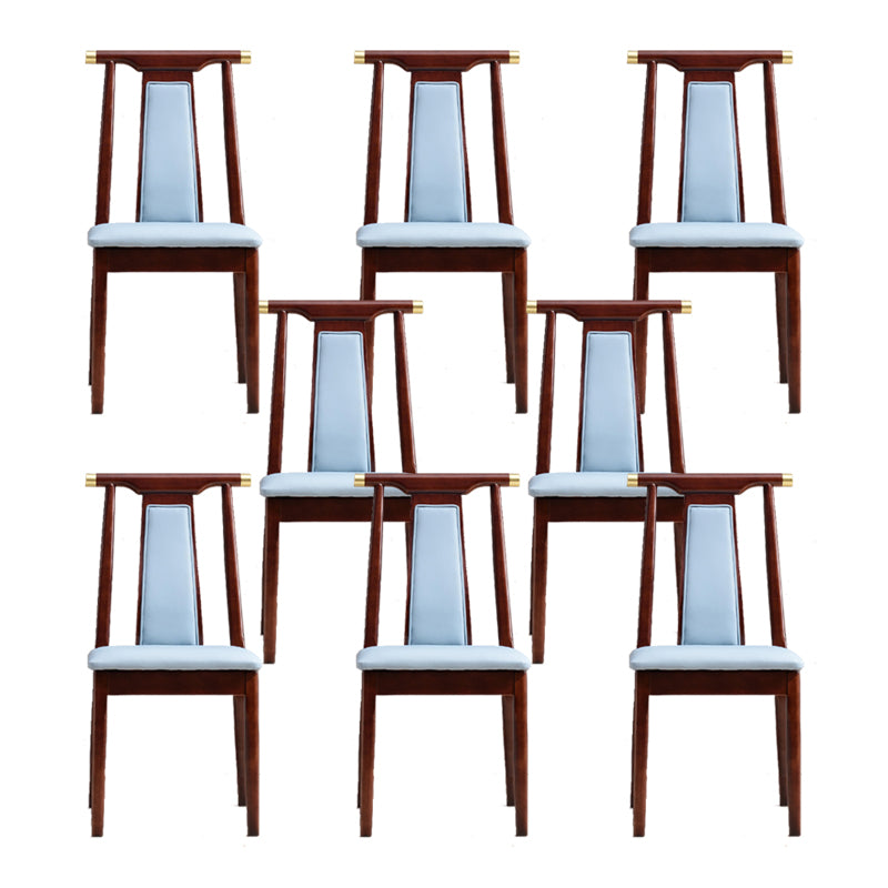 Solid Wood Traditional Dining Chair Matte Finish Side Chair for Home