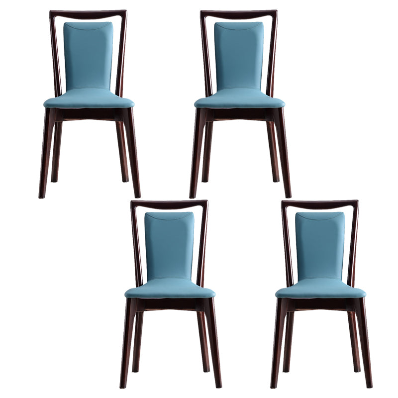 Solid Wood Traditional Dining Chair Matte Finish Side Chair for Home