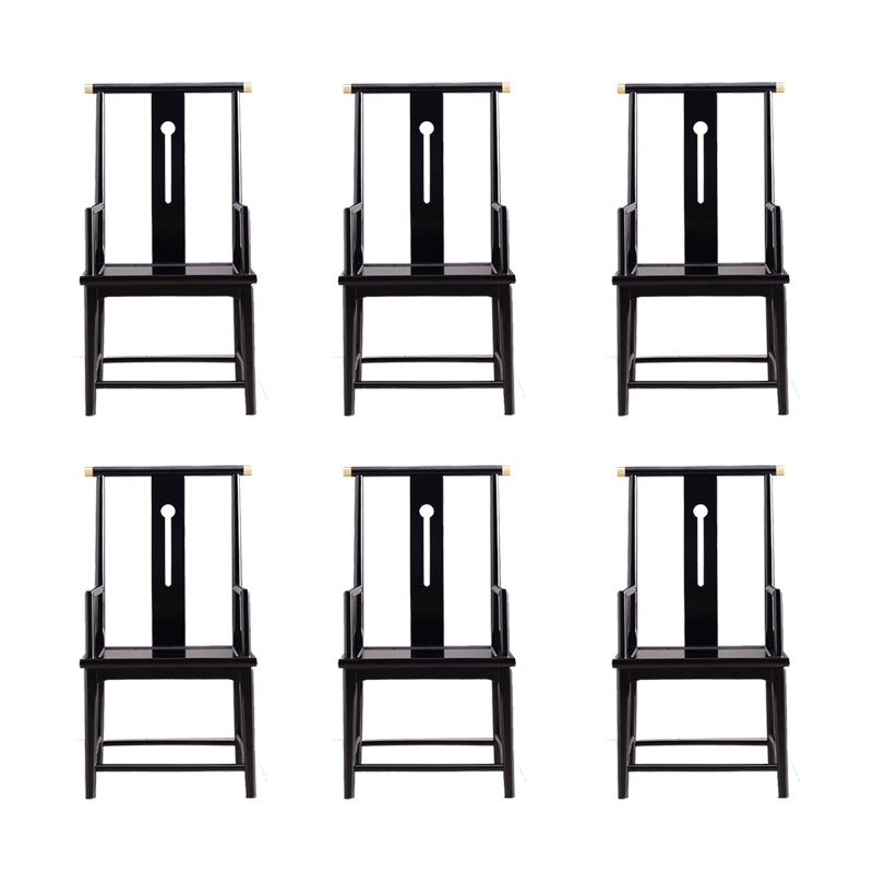 Solid Wood Traditional Dining Chair Matte Finish Side Chair for Home