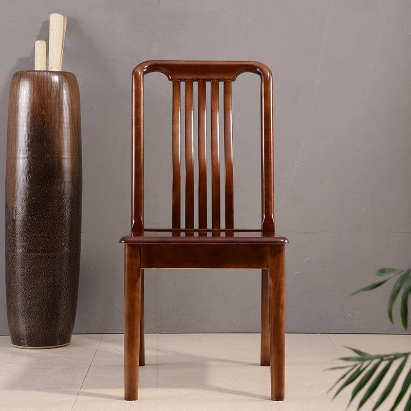 Solid Wood Traditional Dining Chair Matte Finish Side Chair for Home