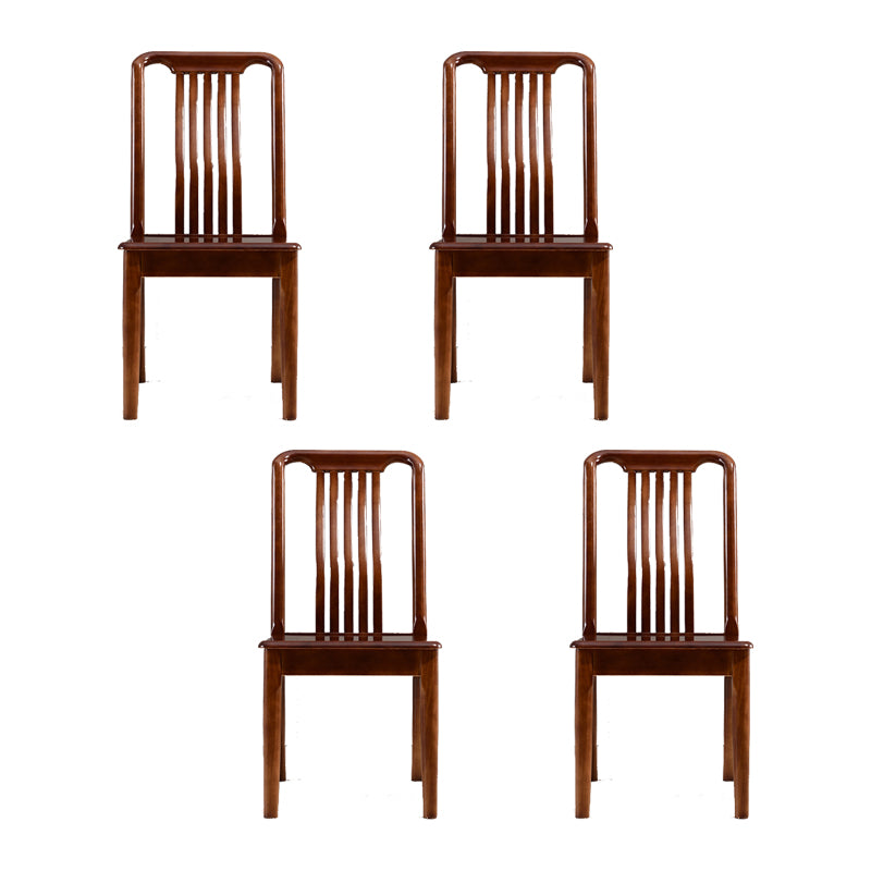 Solid Wood Traditional Dining Chair Matte Finish Side Chair for Home