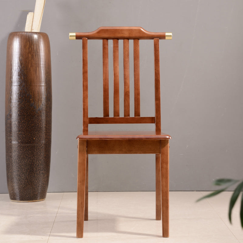 Solid Wood Traditional Dining Chair Matte Finish Side Chair for Home