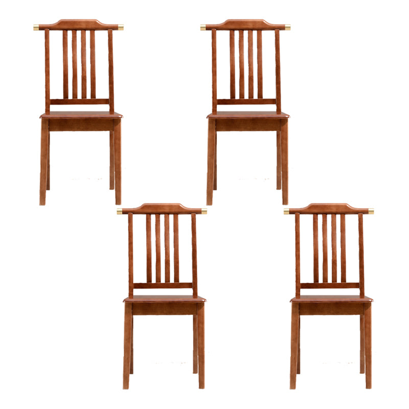Solid Wood Traditional Dining Chair Matte Finish Side Chair for Home