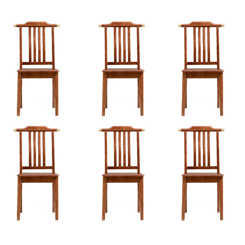 Solid Wood Traditional Dining Chair Matte Finish Side Chair for Home