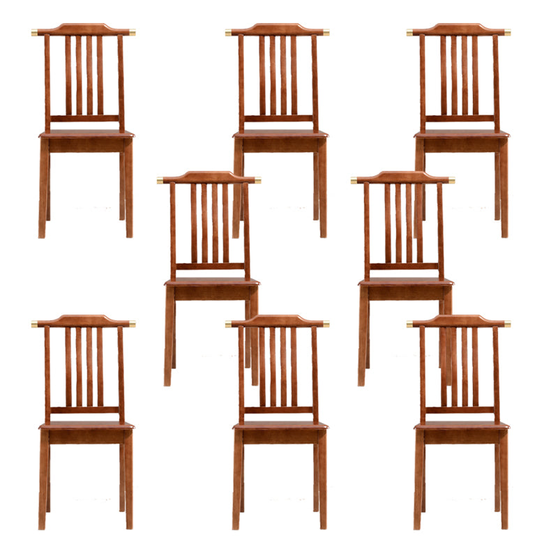 Solid Wood Traditional Dining Chair Matte Finish Side Chair for Home